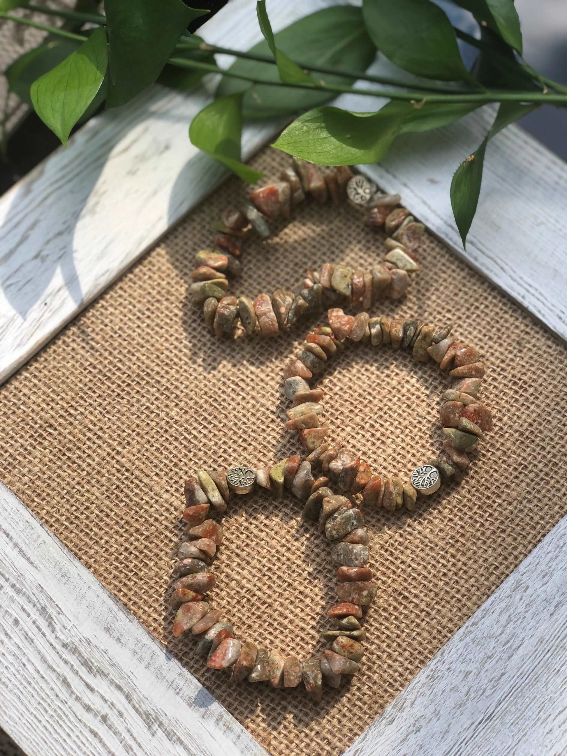 Autumn Jasper Chipped bracelet-Bracelet-DopeAlchemy-DopeAlchemy.com