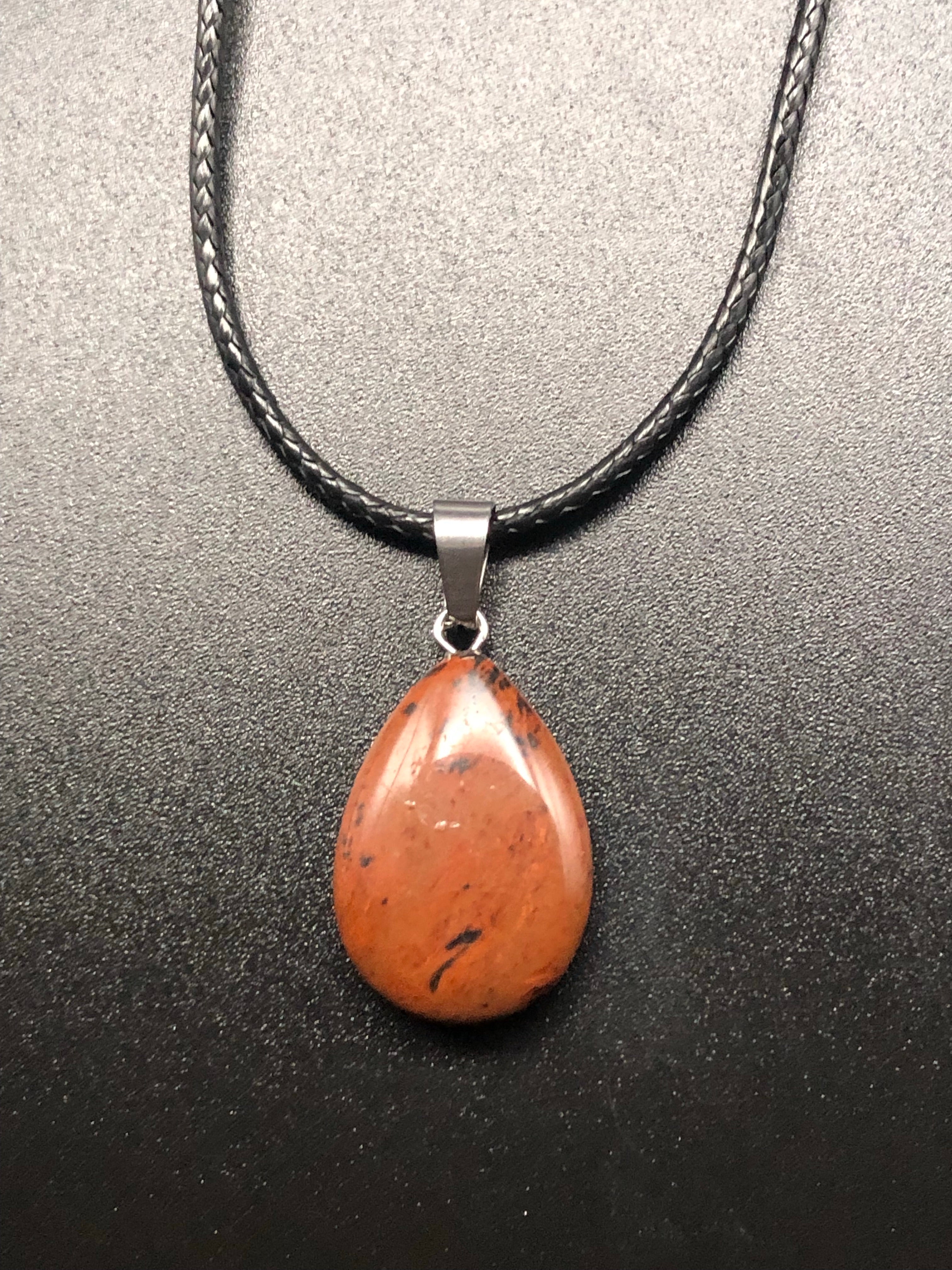 Mahogany store obsidian necklace