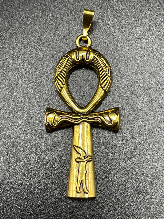 Ankh x Gold Pendant Necklace